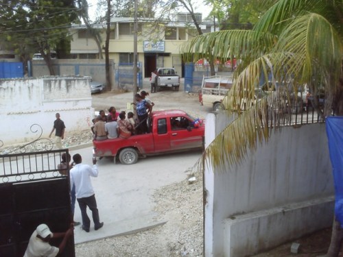 Women labor organizers arrive for labor rights training meeting