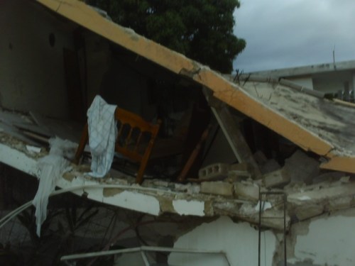 Remains of a bedroom